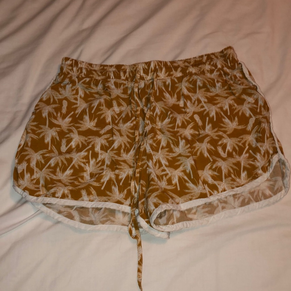soft shorts with palm trees